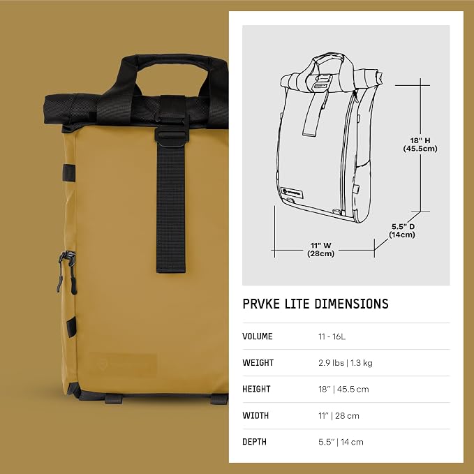 WANDRD PRVKE Lite: Weather-Resistant Travel & Camera Backpack - Image 9
