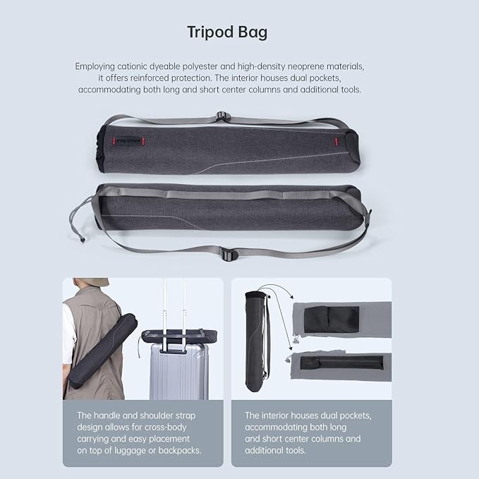 Falcam TreeRoot 61" F38 Pro Quick Lock Travel Tripod, - Image 8