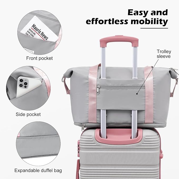 LONG VACATION 6 Piece ABS+PC Hardshell Luggage Set - Image 5