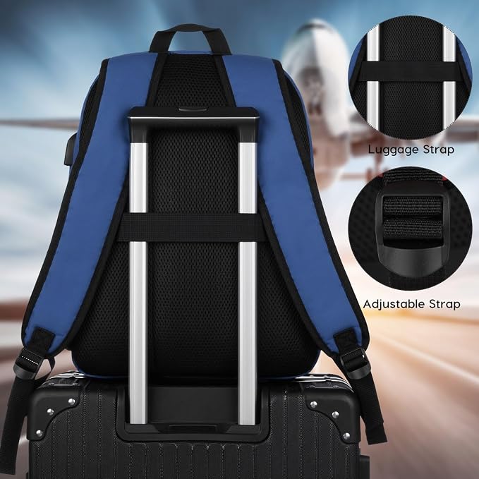 17.3 inch School Backpack, Classic Bookbag Backpack - Image 5
