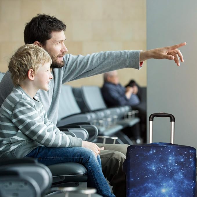 Luggage Cover, Washable Elastic Suitcase Cover Protector Galaxy, XL: Fit 29-30 - Image 7