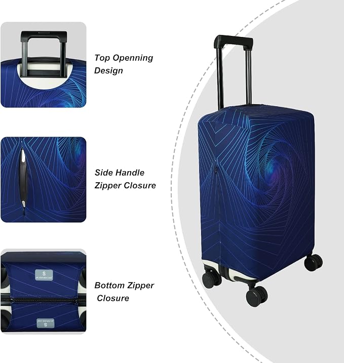 Explore Land Travel Luggage Cover Suitcase Protector Fits 27-30 Inch Case - Image 3