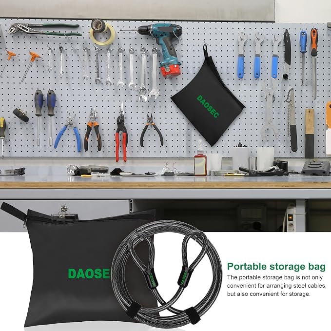 33 ft x 1/2" Heavy Duty Cut-Proof Security Cable | Flexible Vinyl-Coated - Image 7
