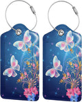2 Pcs Beautiful Blue Luggage Tags by SNAPMADE