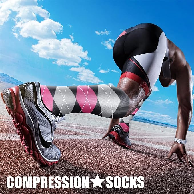 CHARMKING Compression Socks for Women & Men Circulation 15-20 mmHg is Best - Image 2