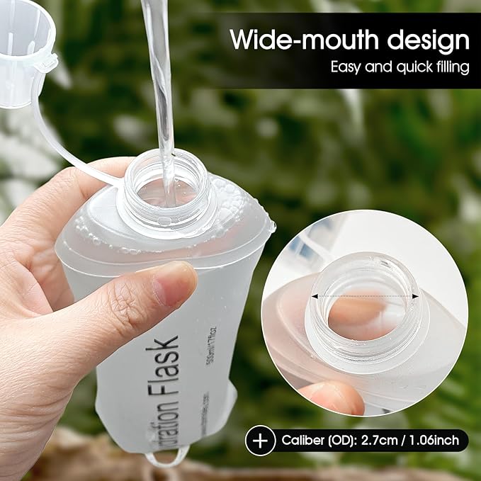 GYGYL Soft Flask, TPU Collapsible Soft Water Bottle - Image 5