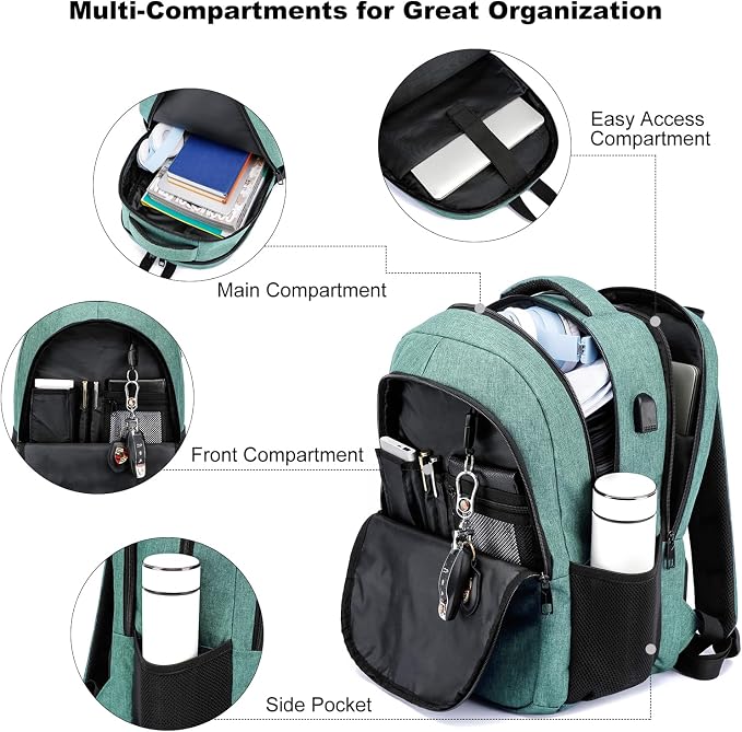 BIKROD Backpack for Girls Women, School Backpack for Teen Boys, Lightweight - Image 2