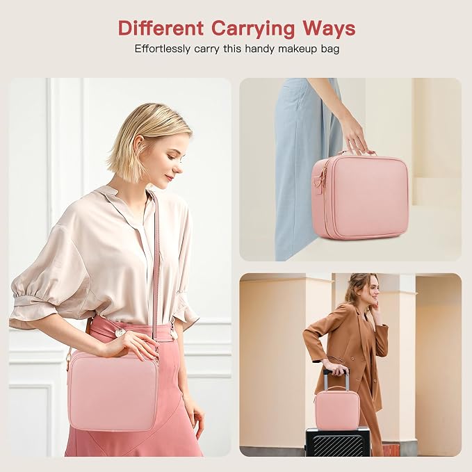 Travel Makeup Bag with LED Mirror, Cosmetic Bags - Image 8