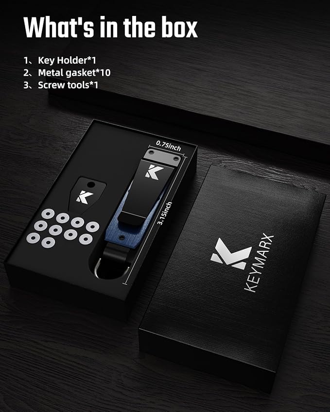Key Organizer for Men Compact Key Holder Minimalist Key Case Metal Key Chain - Image 6