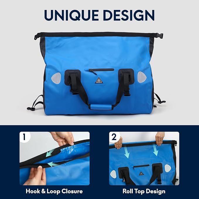 Haimont Waterproof Duffel Bag Roll-top Dry Duffel Bag - Image 8