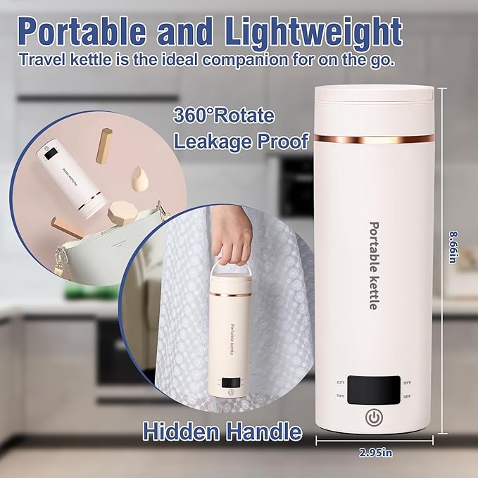 Travel Electric Kettle Portable Mini Kettle, Small Hot Water Boiler - Image 5