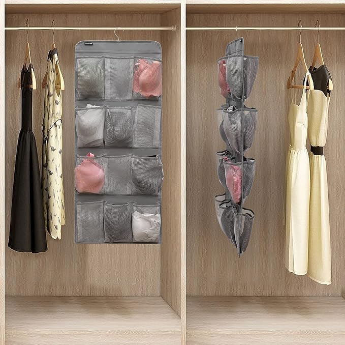 Dual Sided Hanging Shoe Organizer - Image 3
