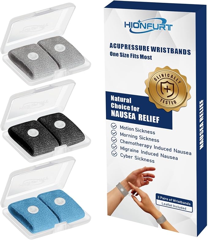 Motion Sickness Bands Anti Nausea Wristband by HIONFURT