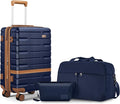 Carry On Luggage Set 22x14x9 Airline Approved， Expandable Hard Shell Suitcase by Unknown