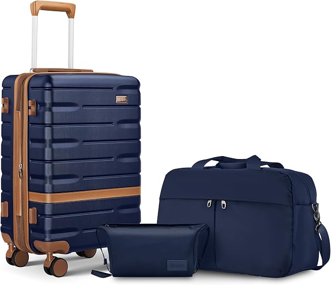 Carry On Luggage Set 22x14x9 Airline Approved， Expandable Hard Shell Suitcase by Unknown