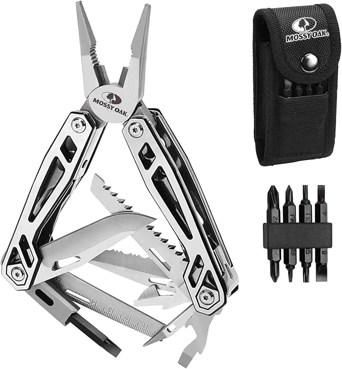 MOSSY OAK Multitool, 21-in-1 Stainless Steel Pocket Knife by MossyOak