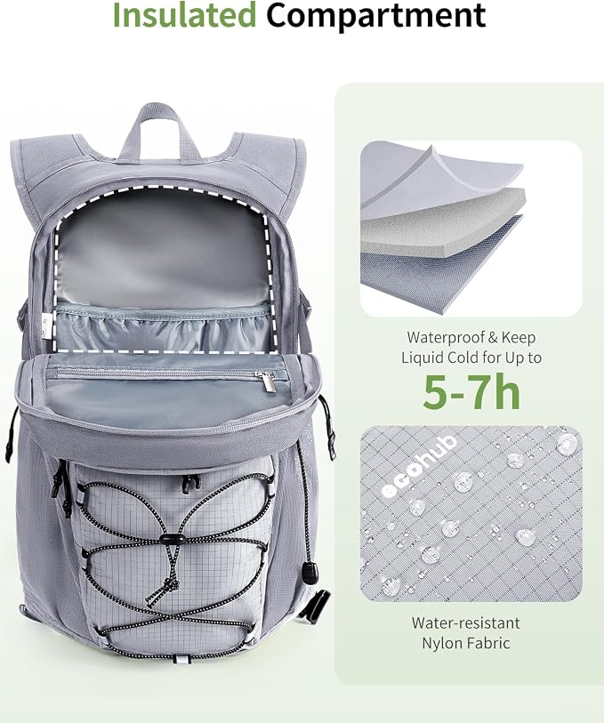 ECOHUB Hydration Backpack for Men Women, 20L Lightweight Hiking Daypack Cycling - Image 3