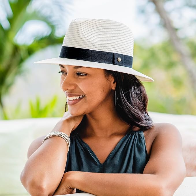 Wallaroo Hat Company Women’s Petite Palm Beach Fedora – UPF 50+ UV Protection - Image 2