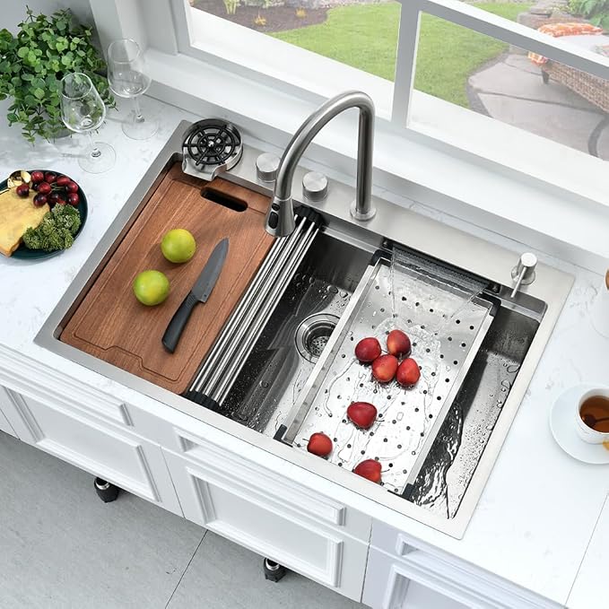 33 Inch Waterfall Drop In Kitchen Sink - Image 4