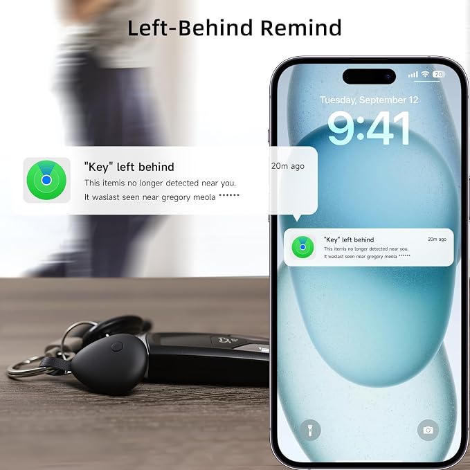 Air Tracker Tag 1 Pack, Replaceable Battery, Key Finder and Item Locator Smart - Image 5