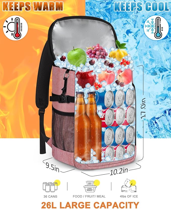 Capolo 36/45 Cans Cooler Backpack Insulated Waterproof - Image 5