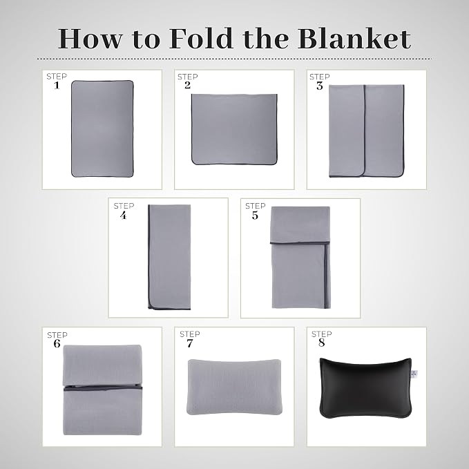 Elvasa Travel Blanket and Pillow Set – Compact Lightweight Throw - Image 7