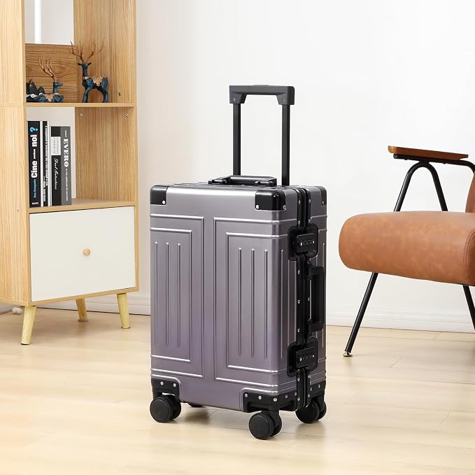All Aluminum 20/28 Luggage Set，Cut from Whole Aluminum Sheet，22x14x9 Airline - Image 3