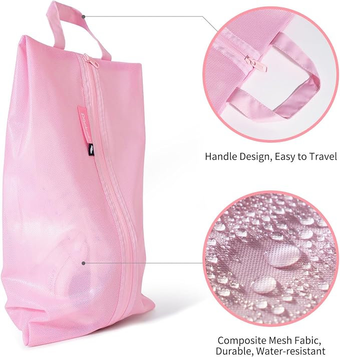 pack all Shoe Bag for Travel, Water-Resistant Shoe Pouch for Gym, - Image 2