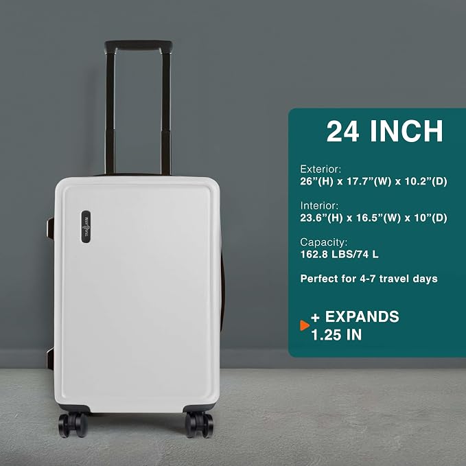 Luggage Sets 2 Piece, 24 Inch Suitcase and 28 Inch Luggage - Image 2