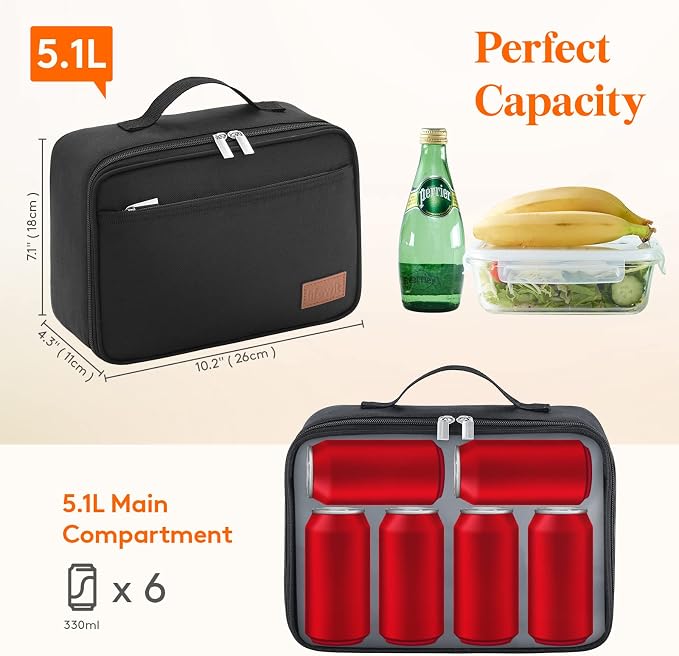 Lifewit Freezable Lunch Box, Insulated Reusable Lunch Bag - Image 3