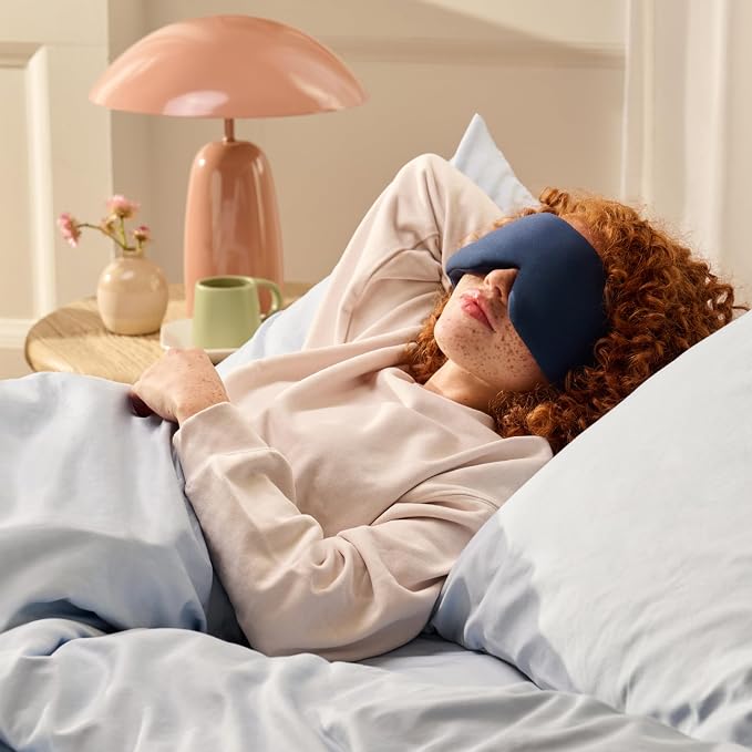 Bearaby Midnight Blue Sleep Mask 23” x 4” Weighted Eye Mask by Bearaby
