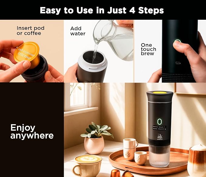 3-in-1 Portable Coffee Maker – Electric Espresso Machine - Image 5