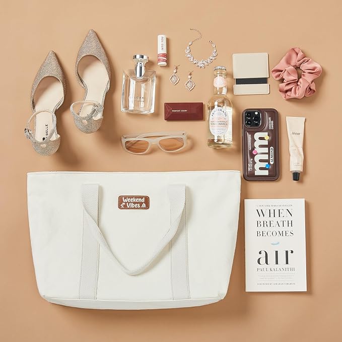AW BRIDAL Monogram Canvas Tote Bag - Image 3