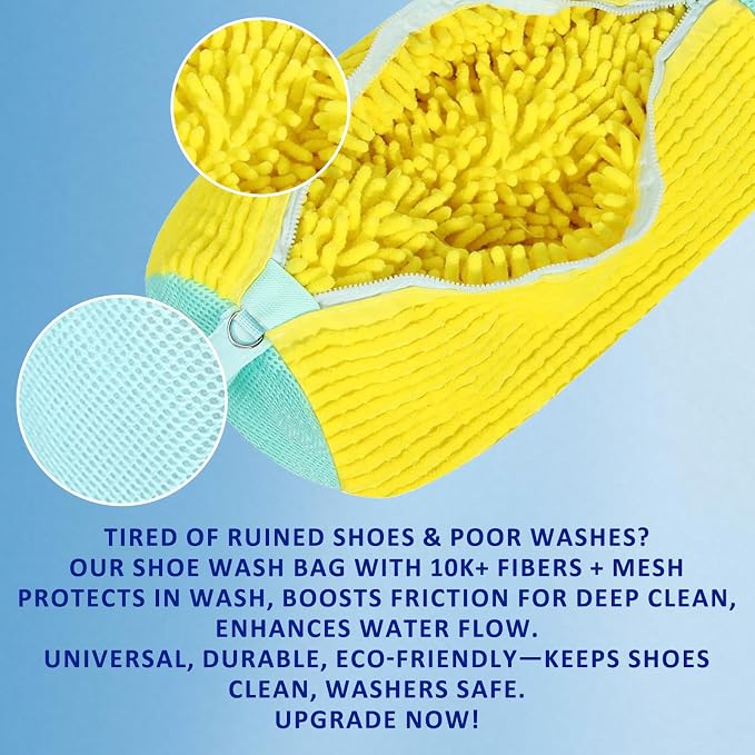 Shoe Washing Machine Bag Reusable Shoe Cleaning Bag - Image 5