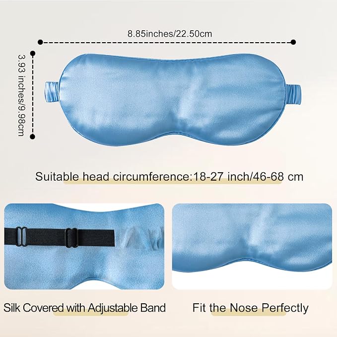 ZIMASILK Adjustable 100% 22 Momme Mulberry Silk Sleep Mask - Image 4