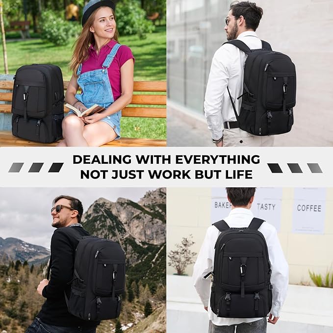 18.4 Inch gym backpack with shoe compartment, 80L Multiple Compartments - Image 4