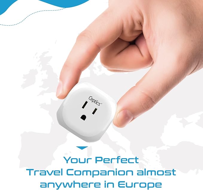 Ceptics European Schuko Travel Plug Adapter Germany France Adapter Charger 4 - Image 5