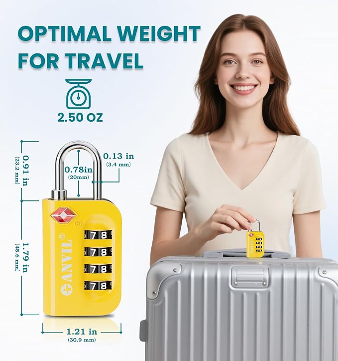 ANVIL TSA Approved Luggage Lock - Image 5
