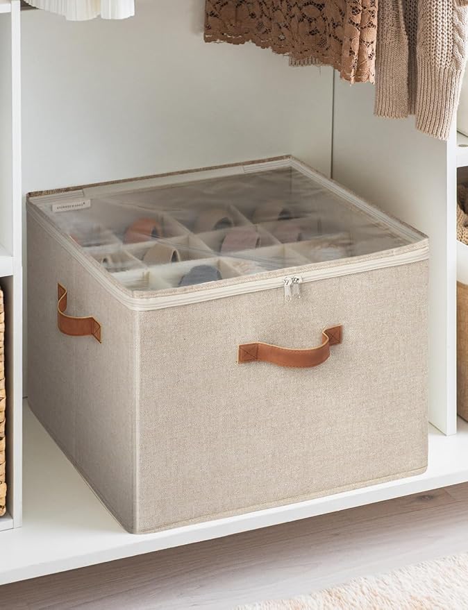 StorageWorks Shoe Organizer for Closet, Fits up to 16 Pairs, Shoe Cubby Storage - Image 9