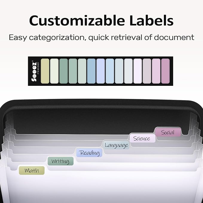 Sooez Accordion File Organizer - Image 5