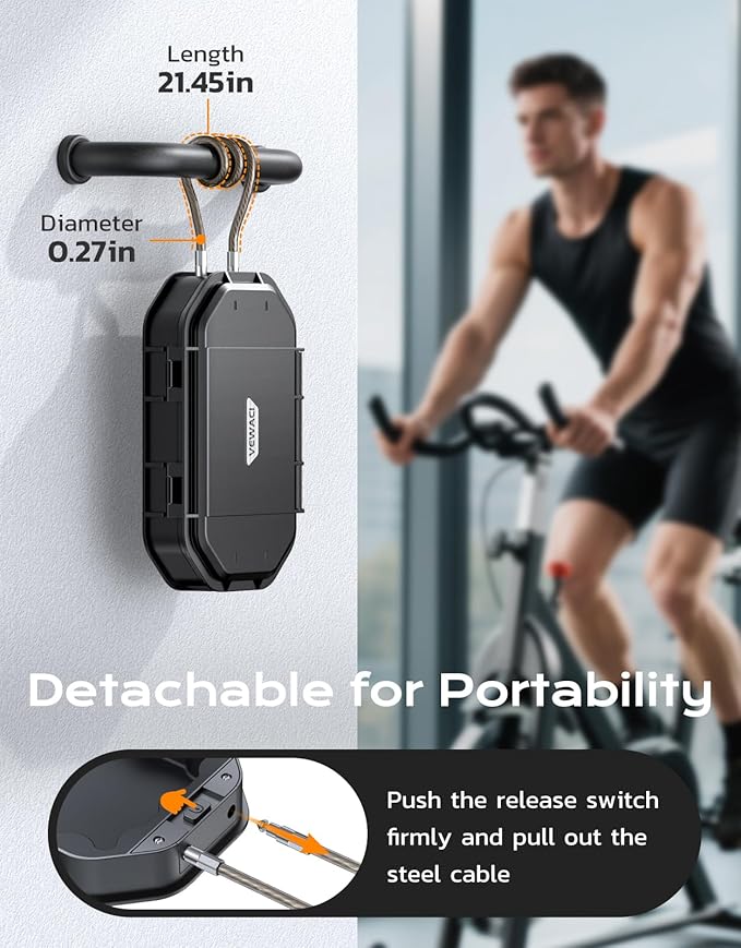 Portable Travel Safe Lock Box Waterproof & Durable, 4-Digit Combination - Image 4