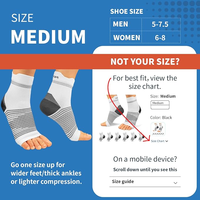 Plantar Fasciitis Sock for Men and Women, Compression Foot Sleeves - Image 3