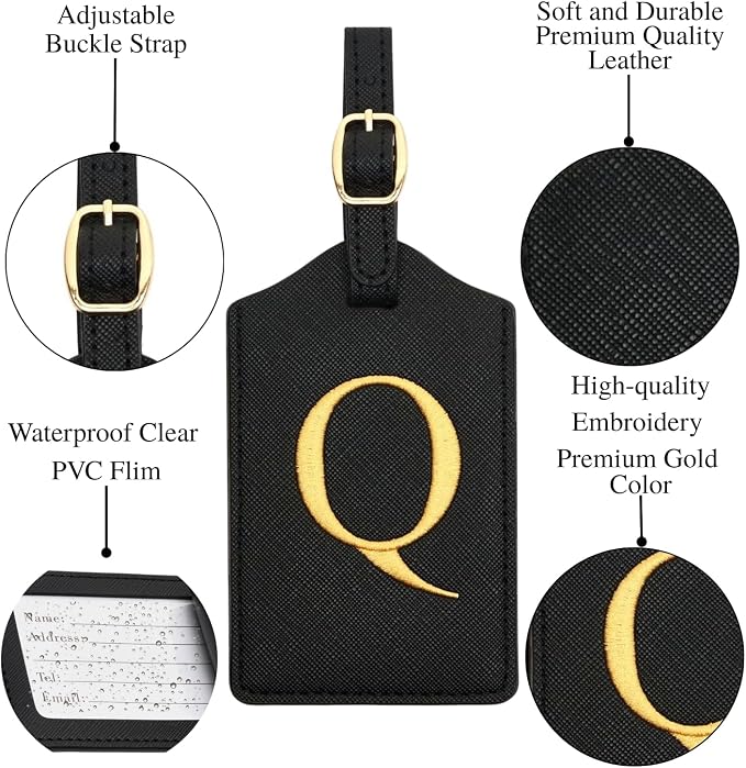 Luggage Tag PU Leather for Suitcase Baggage Handbag Travel Bag Label Suitcase - Image 3
