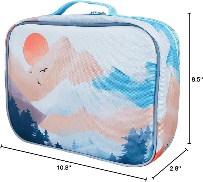 Fenrici Watercolor Lunch Box for Girls, Women Insulated Lunch Bag, Soft Sided - Image 7