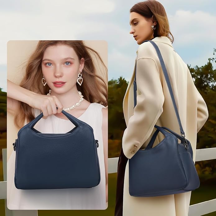 KOGTLA Genuine Leather Purses for Women, Crossbody Shoulder Bags - Image 2