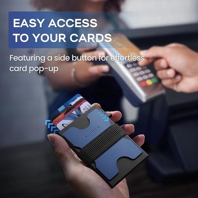 Mens Business Card Holder, Slim Card Wallet - Image 4