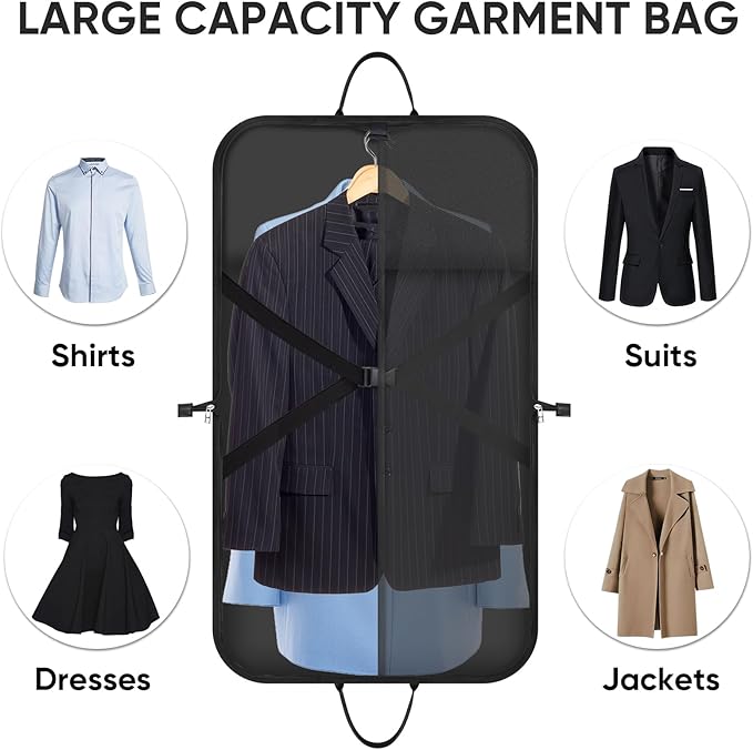 BALEINE Travel Garment Bag, Travel Suit Bag - Image 5