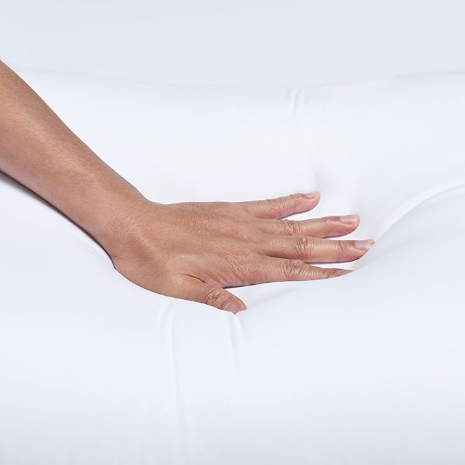 Amazon Basics Down Alternative Bed Pillows and Pillow Protector Case 2-Piece Set - Image 5