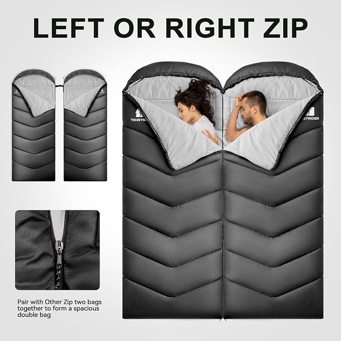 Sleeping Bags for Adults Cold Weather, Waterproof, Lightweight Camping Sleeping - Image 3