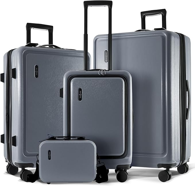 Hard Shell Luggage Sets with Spinner Wheels 4 Piece, Expandable Large Suitcases by TravelArim